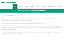Tablet Screenshot of dysmeli.no